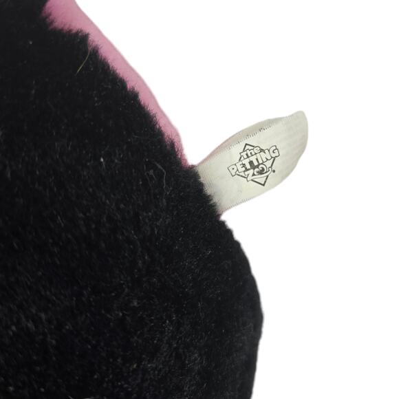 Petting Zoo Whimsical Spotted Penguin Pink Black Stuffed Animal Plush Toy 12" - Picture 6 of 6